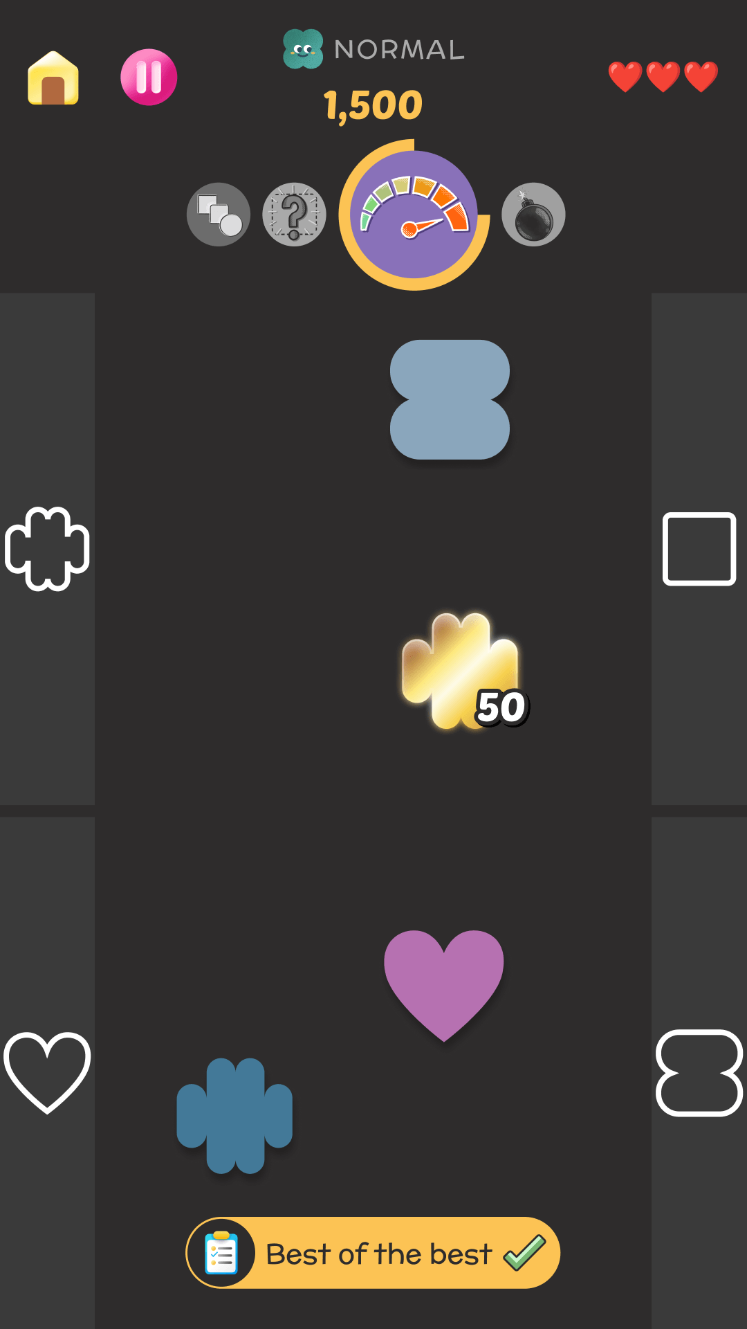 Shape Mania — colourful shapes on the board