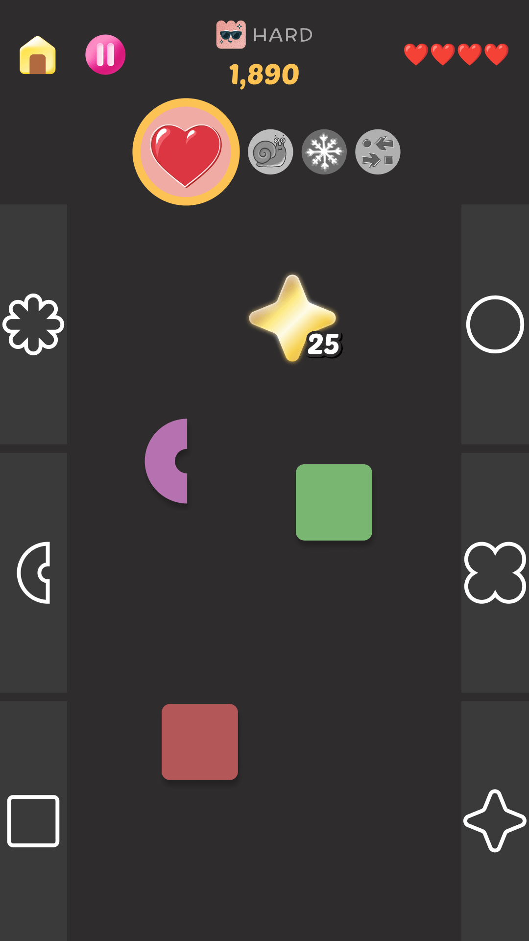 Shape Mania — sorting gameplay moment